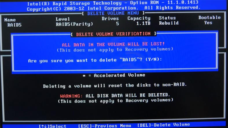 Removing RAID from the motherboard BIOS