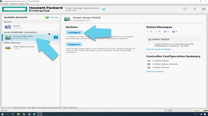 hp smart array controller software