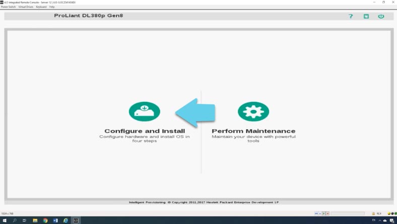 Wählen Sie Configure and Instal