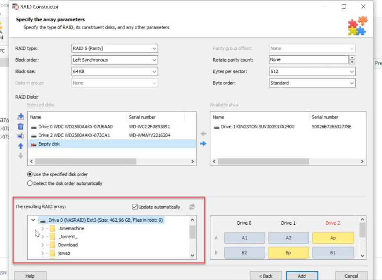 If necessary folders are displayed, then you have built the array properly