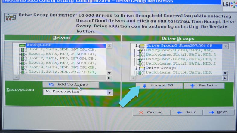 Acepta DG Disk Group