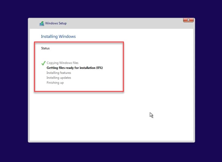 Installing Windows 11