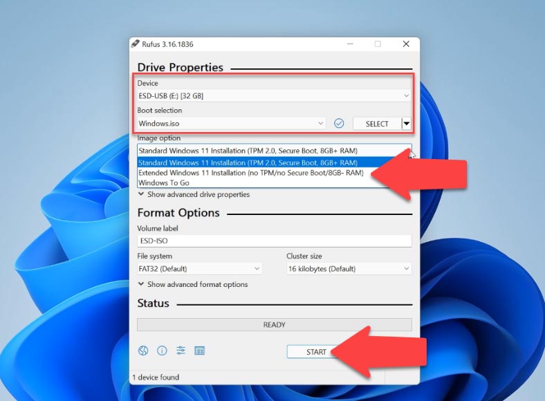 Create bootable Windows 11 ISO without TPM, Secure Boot and RAM  requirements.