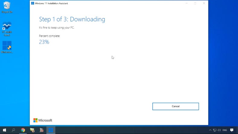 Descarga de Windows 11 en tu ordenador