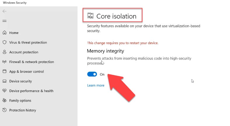 Disable VBS