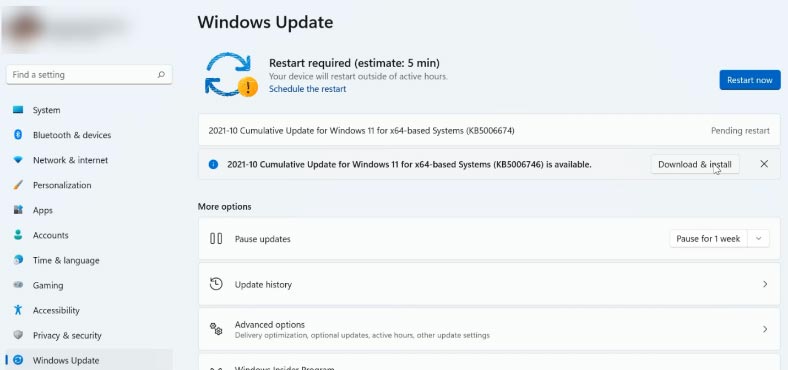 Update device drivers