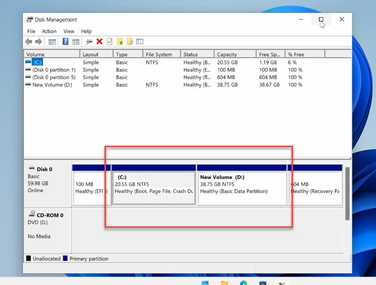 The structure of partitions on a disk