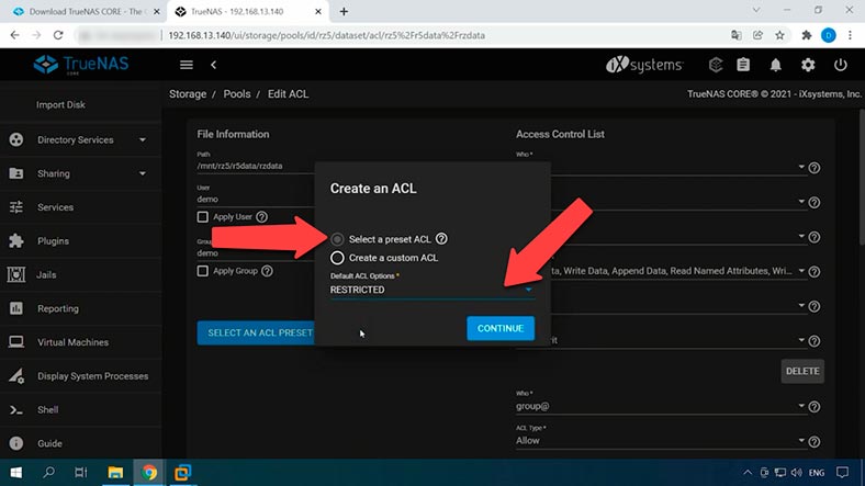 ACL accesscontrollist