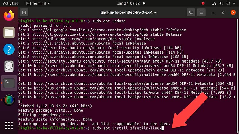 sudoaptinstallzfsutils-linux