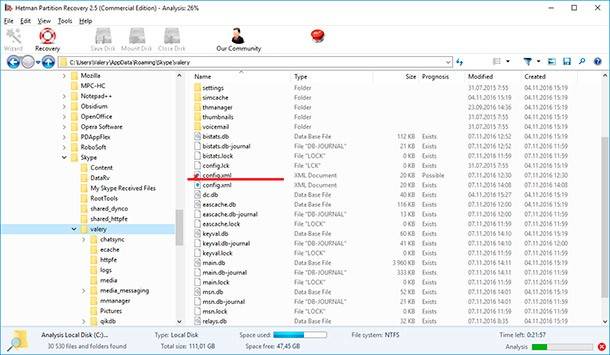 how to open skype main.db file