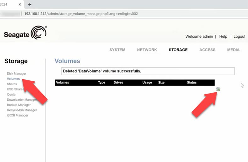 Ajouter un volume de stockage