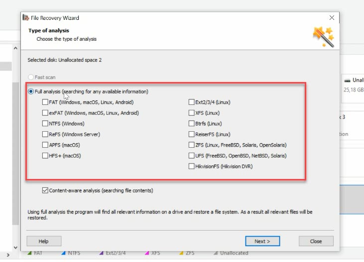 Partition Recovery Full analysis