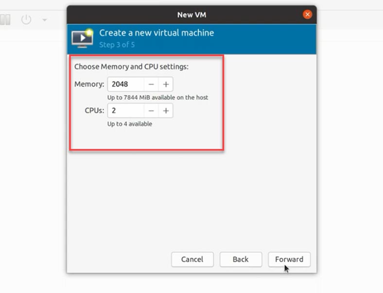 The amount of system memory and number of processors