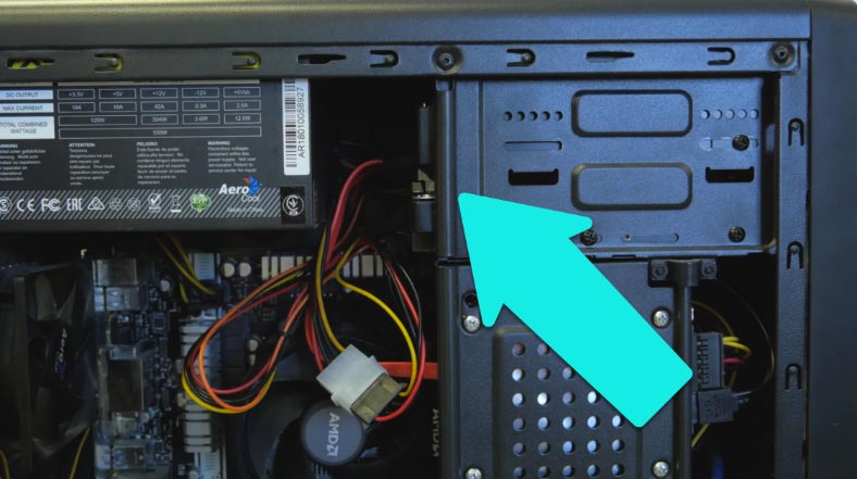 Taking hard disks out of a desktop PC