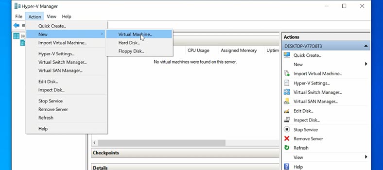 New Hyper-V Virtual Machine