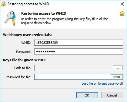 Restoring access to WMID