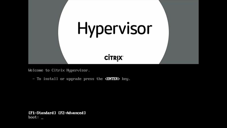 Installer l'hyperviseur Citrix