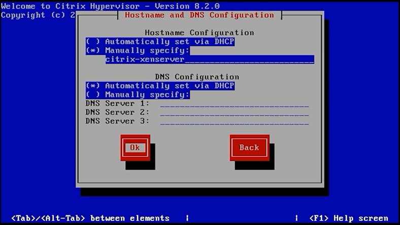 Debe configurar el nombre de host y la configuración del servidor DNS