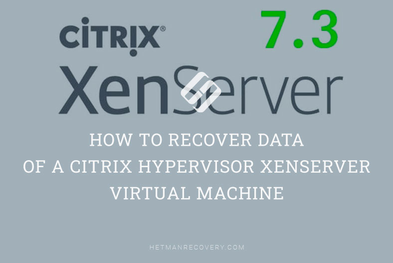 How to Recover Data of a Citrix Hypervisor XenServer Virtual Machine
