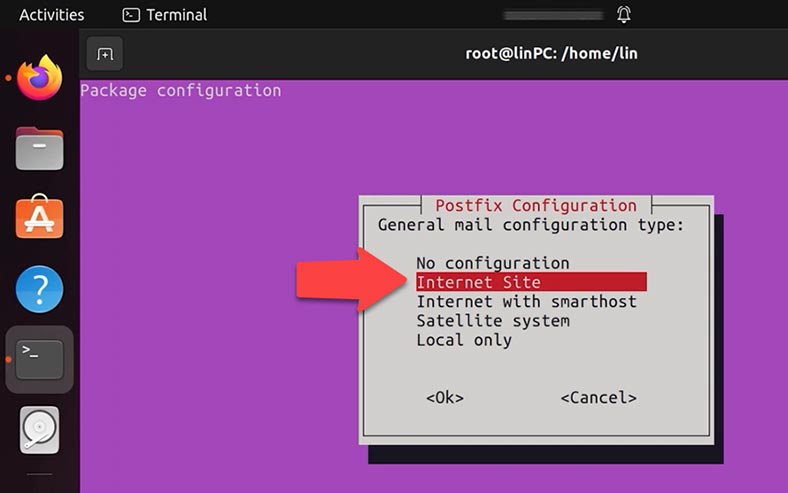 using plesk to setup postfix