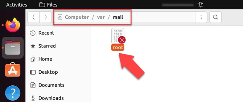 Folder var/mail/