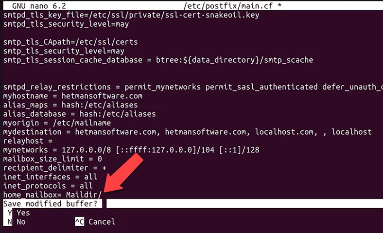 Introducimos cambios en el archivo de configuración