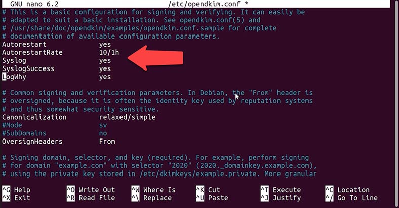 Let’s make changes to the configuration file