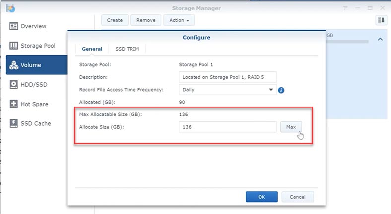 Setting a new array size