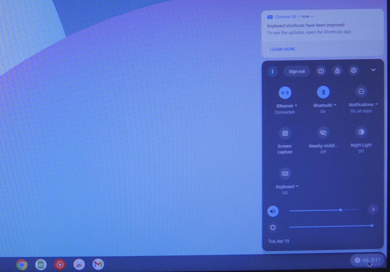 Робочий стіл ChromeOS Flex