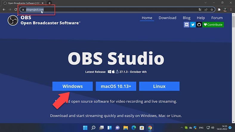 Офіційний сайт Open Broadcaster Software