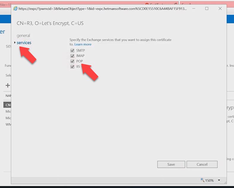 Configuring SSL certificate