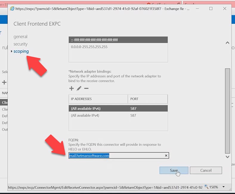 FQDN - alterar domínio de interno para externo