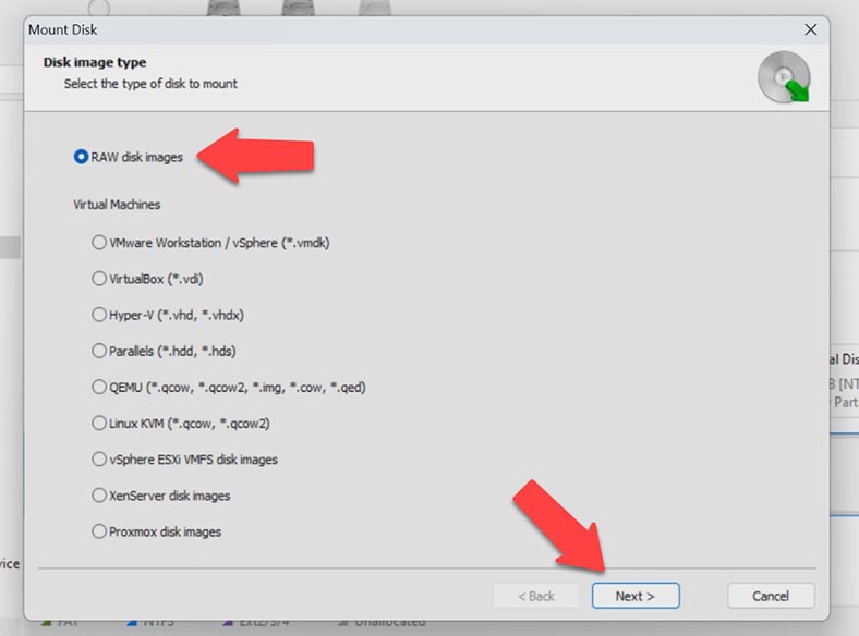 Mounting RAW disk images