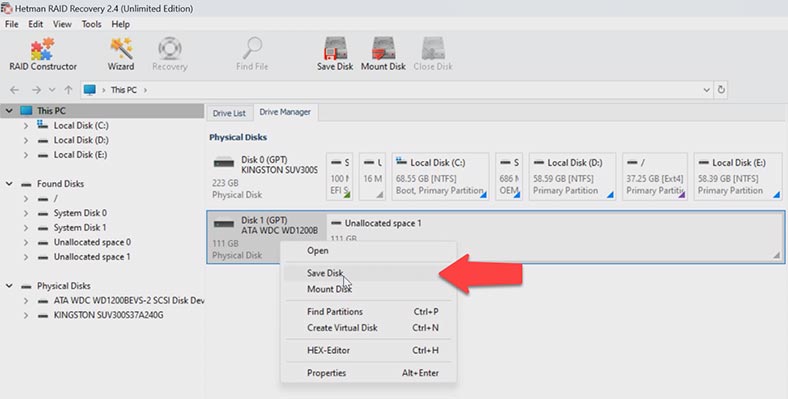 Creating a disk image