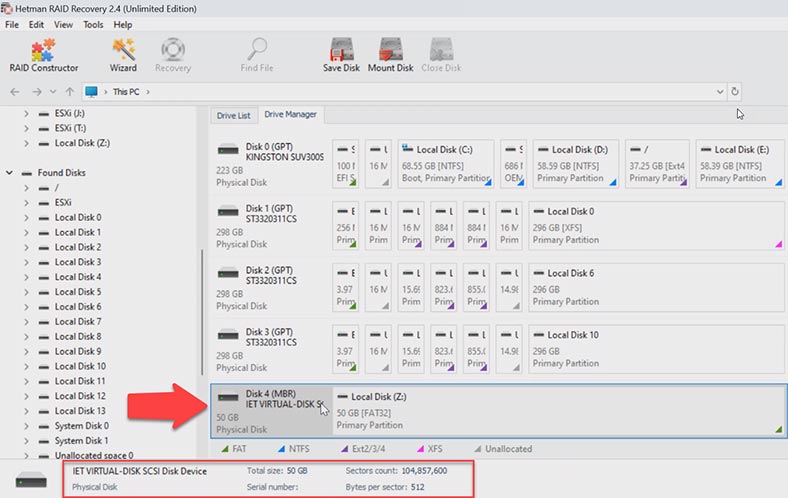 Recovering ISCSI volume