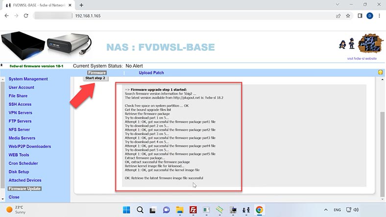 Proces ręcznej aktualizacji oprogramowania LaCie 5big Network 2