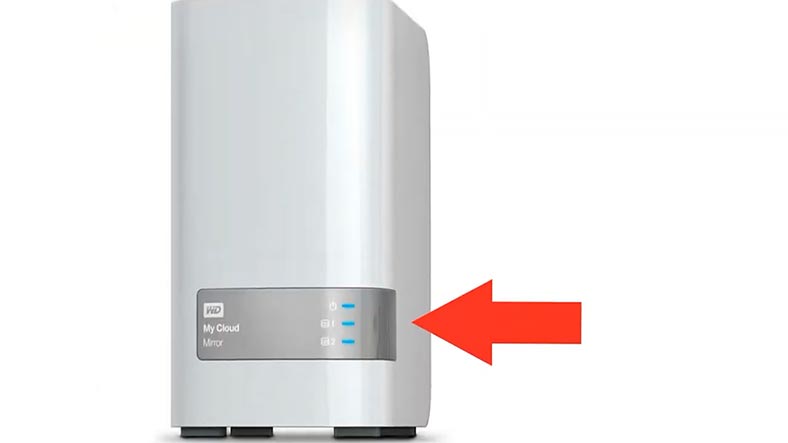 Indicadores de WD MyCloud Mirror