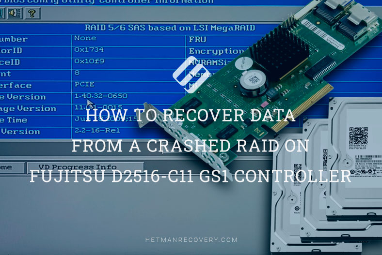 Data Recovery from a Crashed RAID: Fujitsu D2516-C11 GS1 Controller Rescue