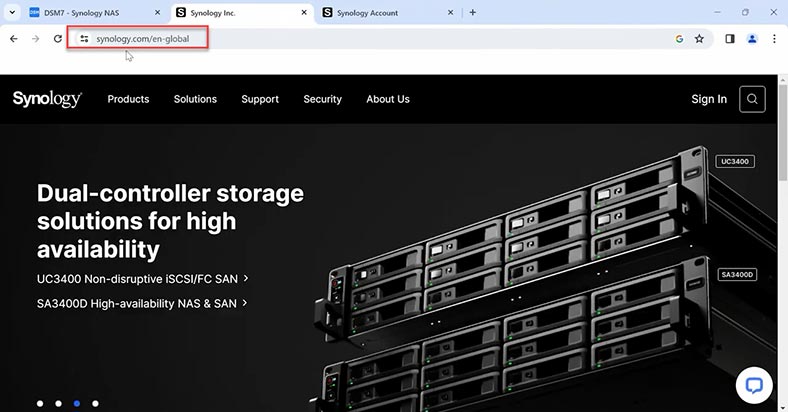 Synology офіційний сайт