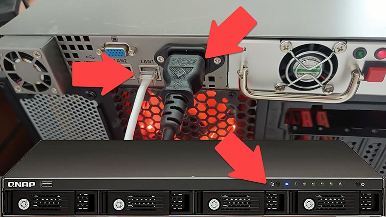 Visual examination of Qnap NAS