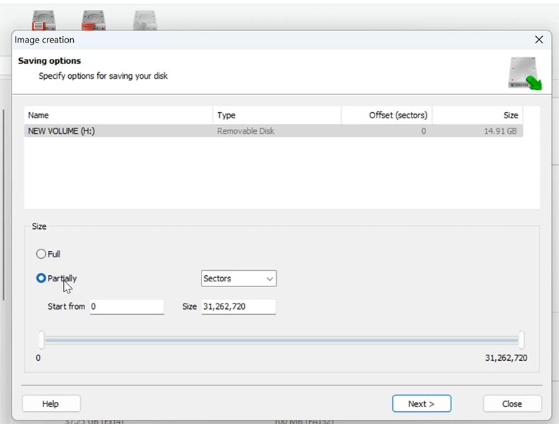 Hetman Partition Recovery: Saving options