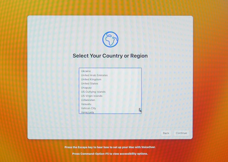 Select Your Country or Region