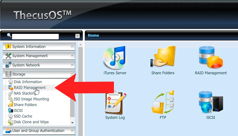 Сховище – RAID Management