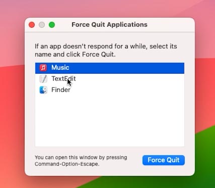 Command + Option + Escape - Force Quit Applications