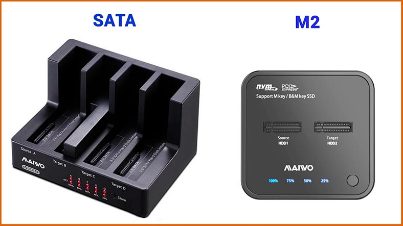 M.2 SATA and M.2 NVME docking stations