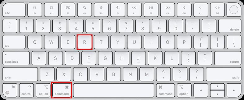 Command (⌘) + R