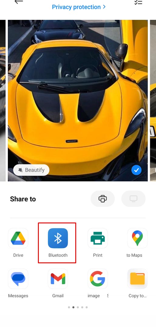 Android: Share to Bluetooth