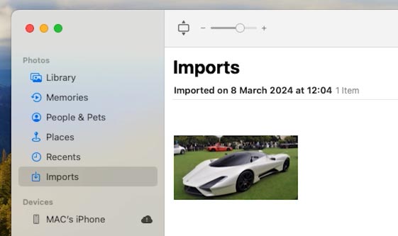 MacOS: Imports folder