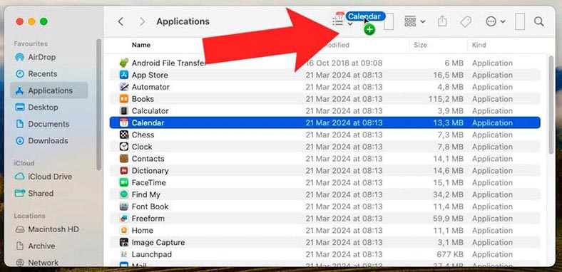 Add shortcuts for apps, files and folders to your toolbar