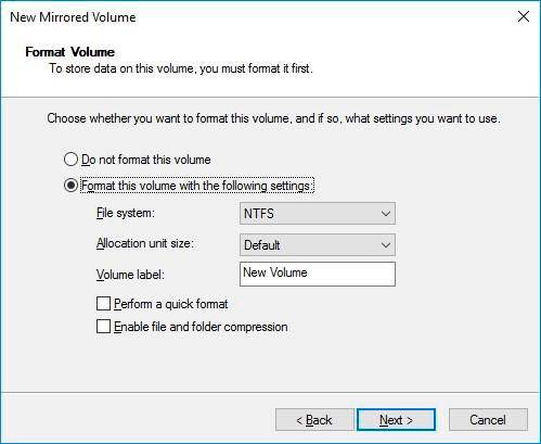 Disk Management. Select the letter for the program RAID 1 array